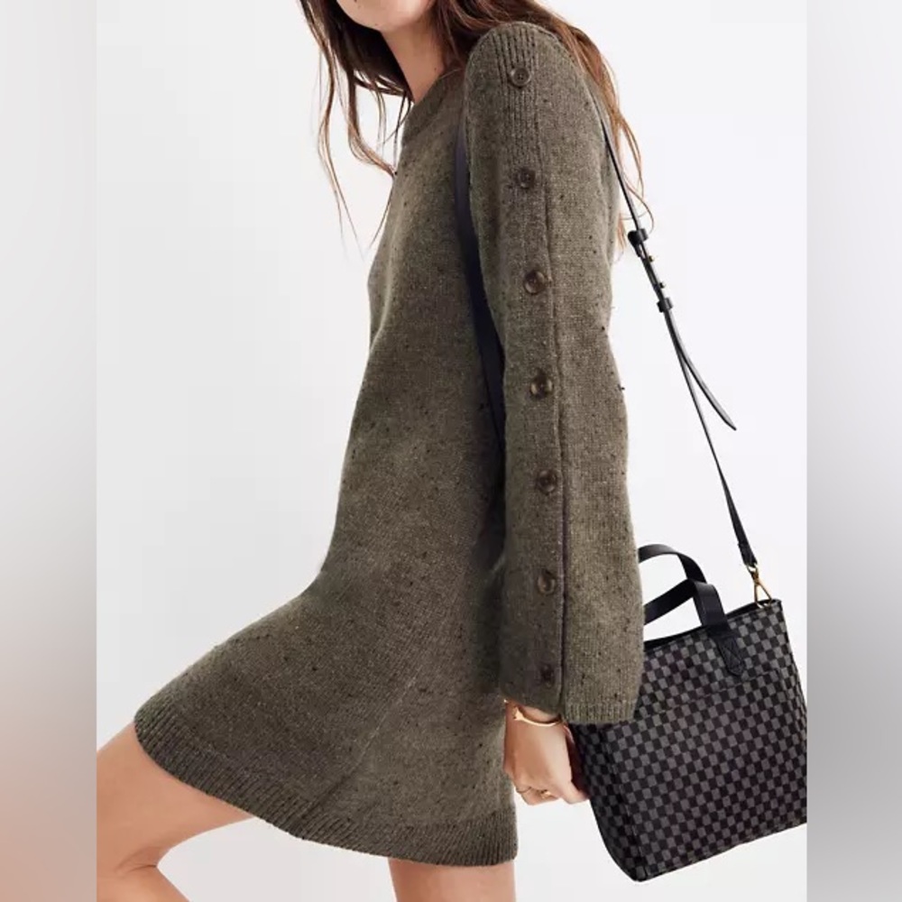 Madewell Sweater with Buttons Down Arms